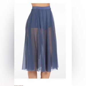 Slate Blue Contemporary/Lyrical Midi Skirt